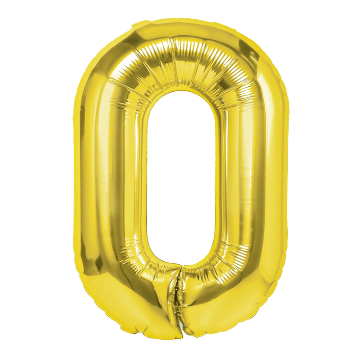 Balon foliowy złota litera O / 40 cm