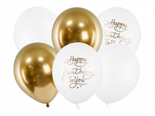 Zestaw balonów na urodziny "Happy Birthday"