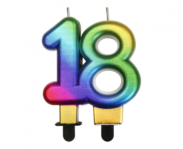Świeczka urodzinowa liczba 18