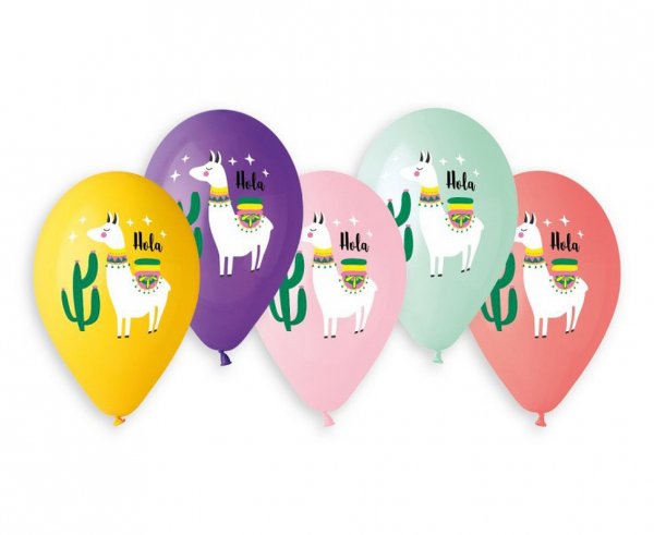 Balony lateksowe Premium 13" Lama