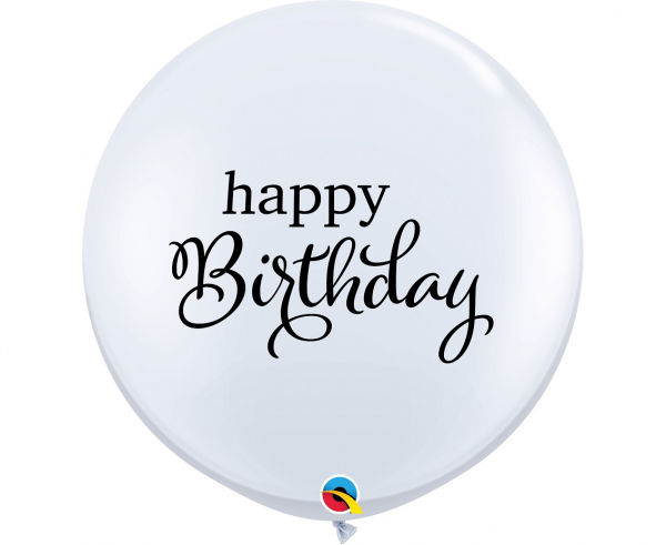Balony lateksowe QL 36" "Happy Birthday"