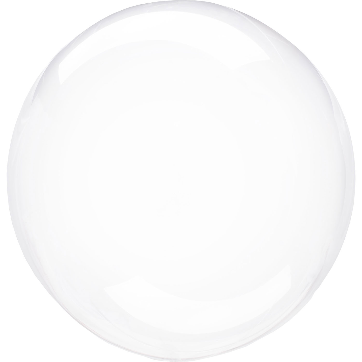 Balon foliowy Kula "Clearz" Crystal Clear (niezapakowany) / 40x40 cm