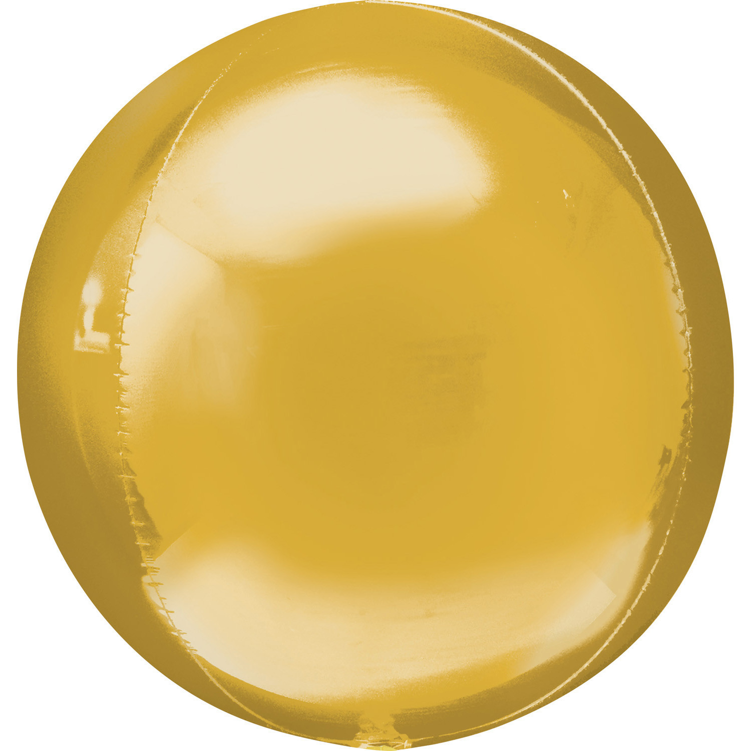 Balon foliowy Jumbo Orbz - Kula złota (niezapakowany) / 53x53 cm