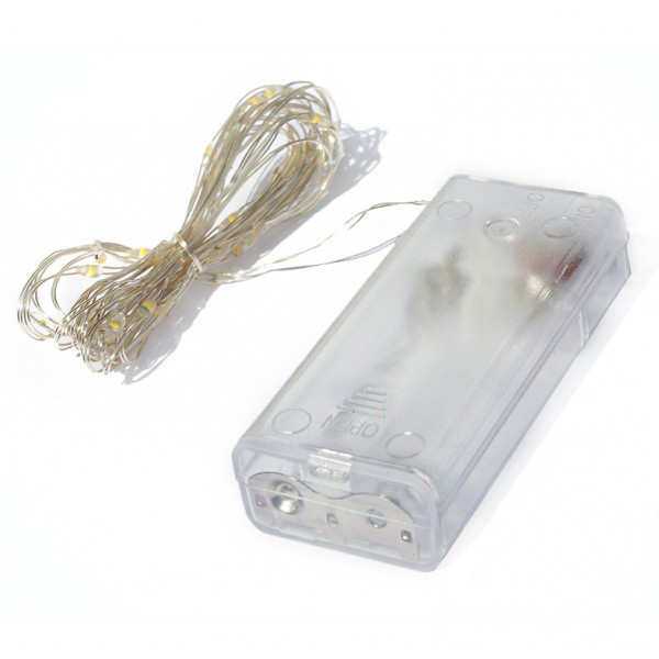 Micro lampki LED białe / 3 mb