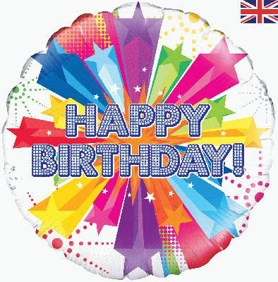 Balon Bright Star "Happy Birthday"
