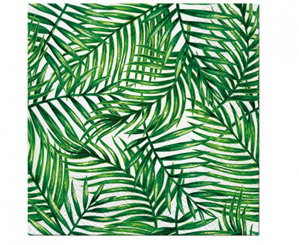 Serwetki "Zielone liście" / 33x33 cm