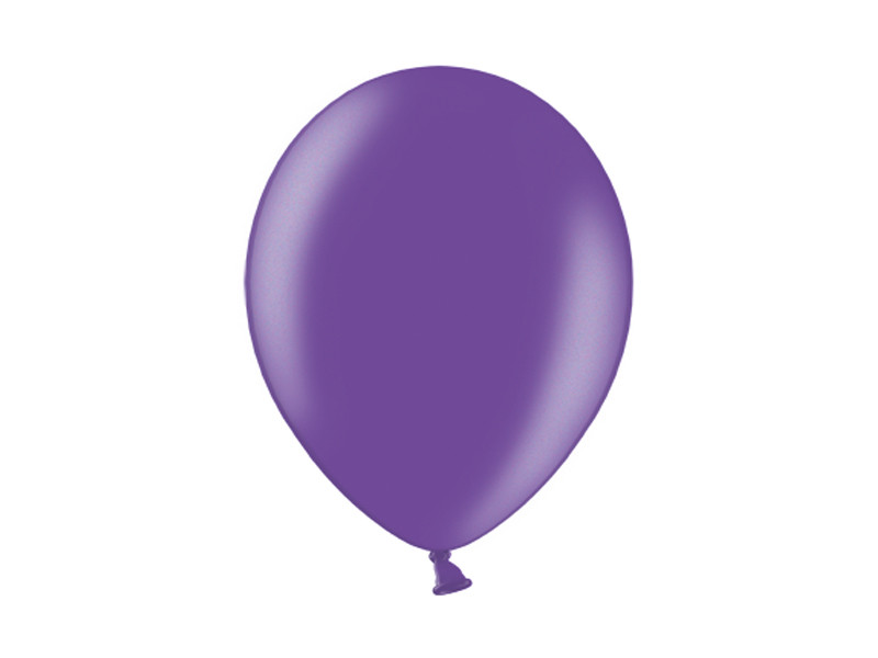 Balony lateksowe Belbal 14", Metallic Purple / 100 szt
