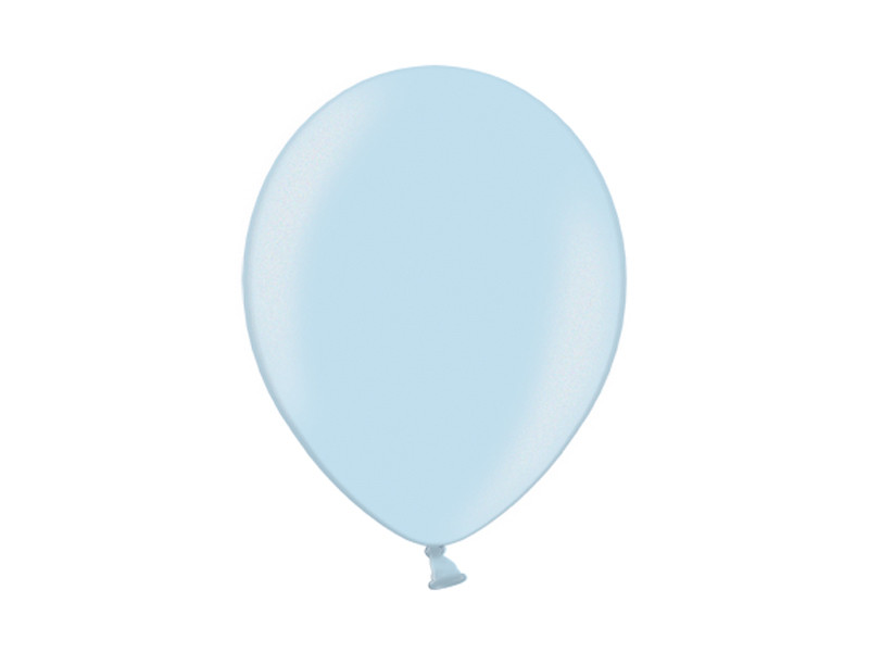 Balony lateksowe Belbal 14", Metallic Light Blue / 100 szt