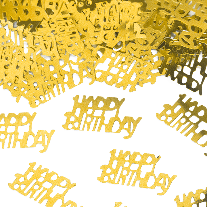 Konfetti foliowe Happy Birthday na urodziny