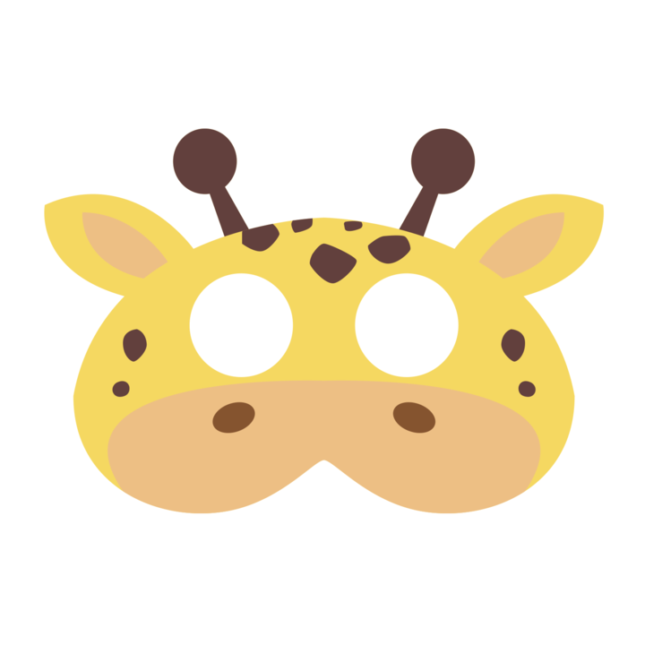 Maska filcowa Żyrafa