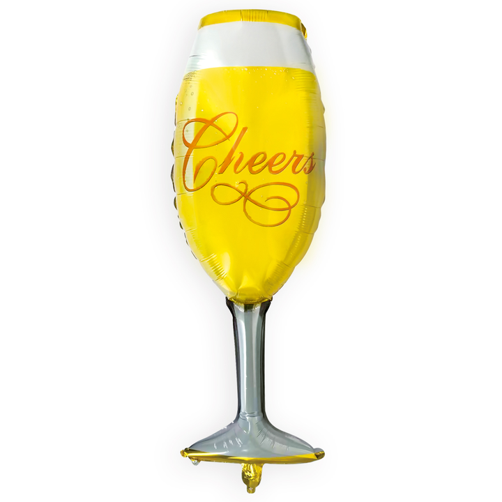 Balon foliowy kieliszek "Cheers" / 41x99 cm