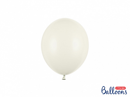Balony lateksowe Strong 5", Pastel Light Cream  / 100 szt