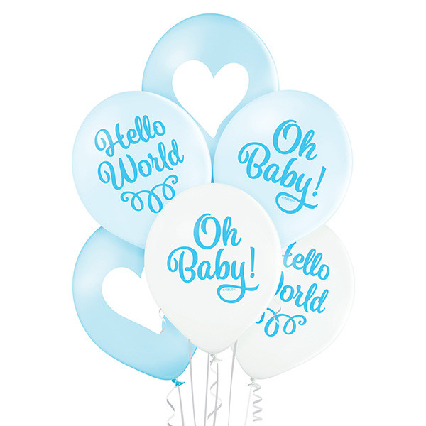 Balony "Oh Baby" - niebieski