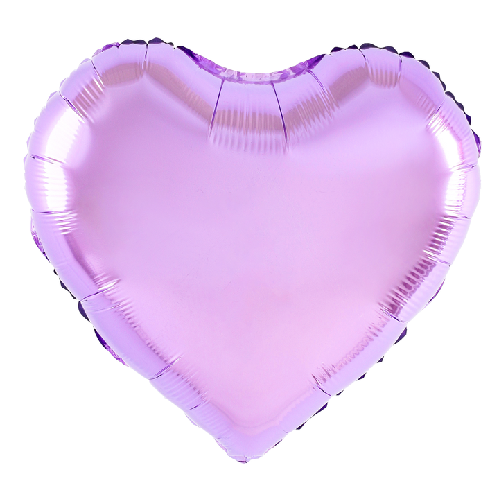 Balon foliowy 18" Serce liliowe / 45 cm