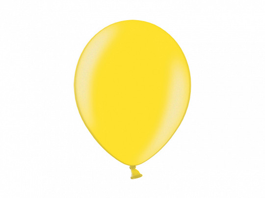 Balony lateksowe Belbal 14", Metallic Citrus Yellow / 100 szt