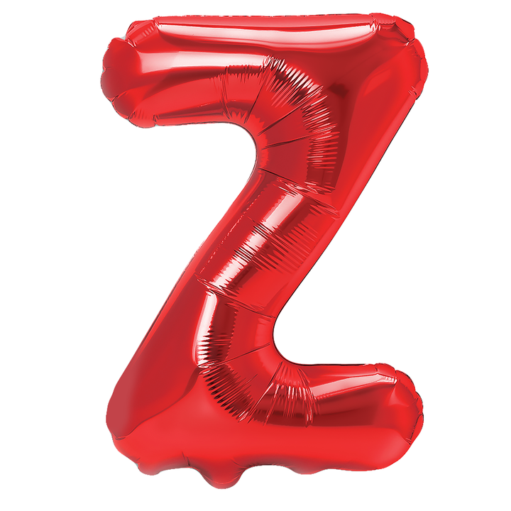 Balon foliowy czerwona litera Z / 40 cm