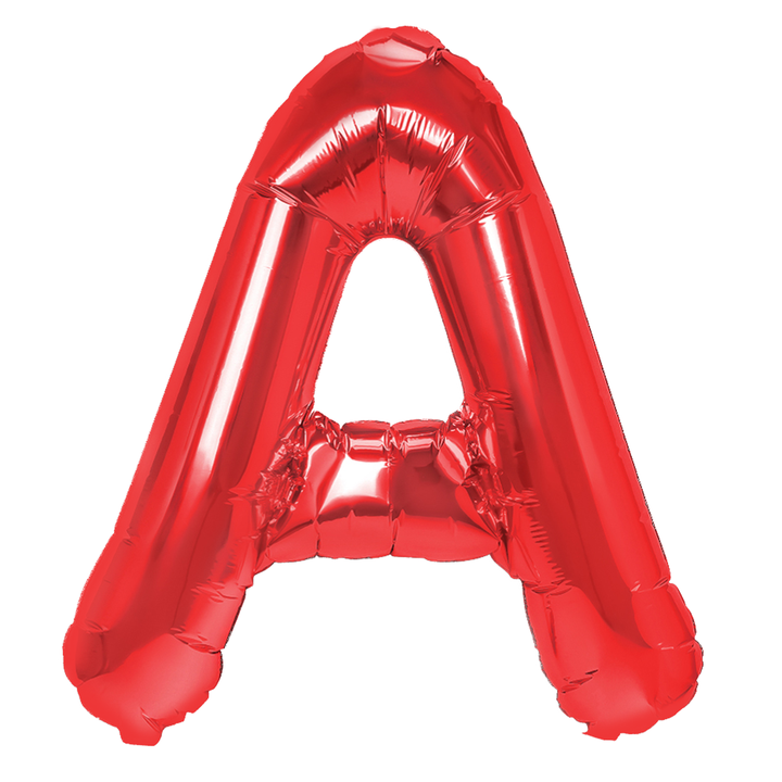 Balon foliowy czerwona litera A / 40 cm