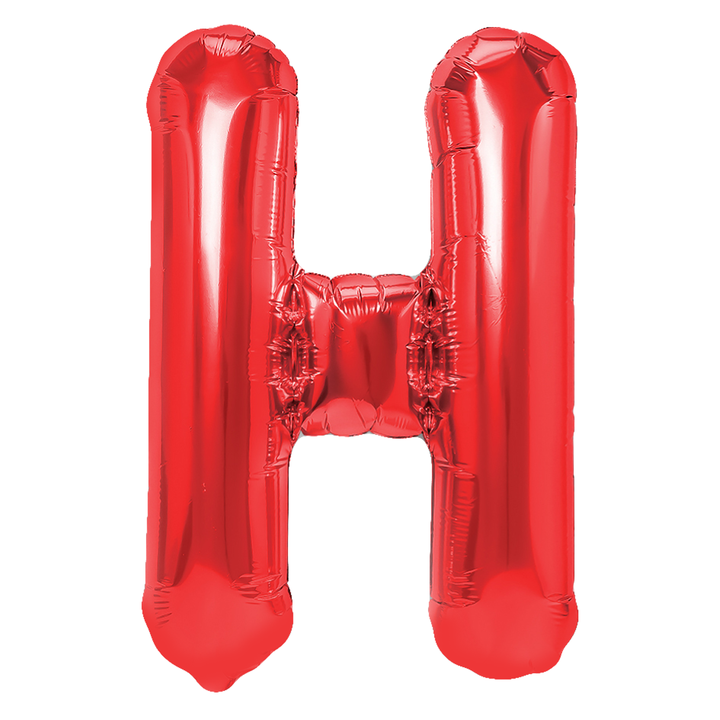 Balon foliowy czerwona litera H / 40 cm