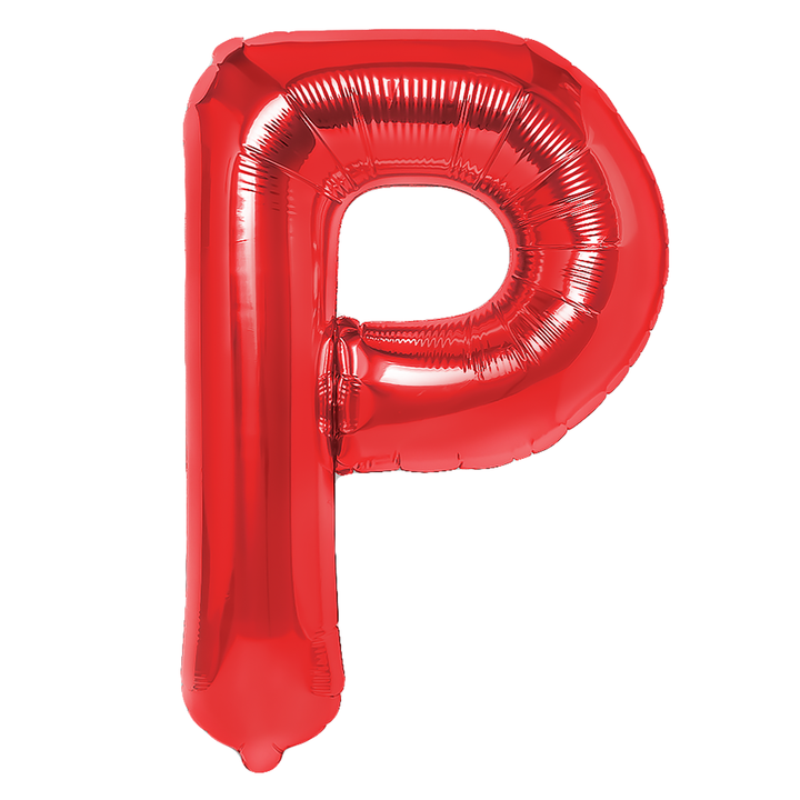 Balon foliowy czerwona litera P / 40 cm