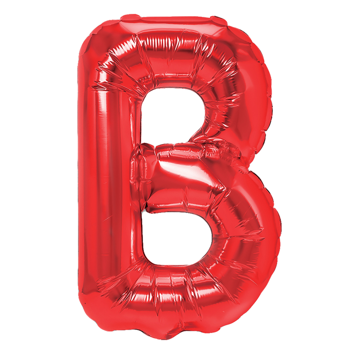 Balon foliowy czerwona litera B / 40 cm