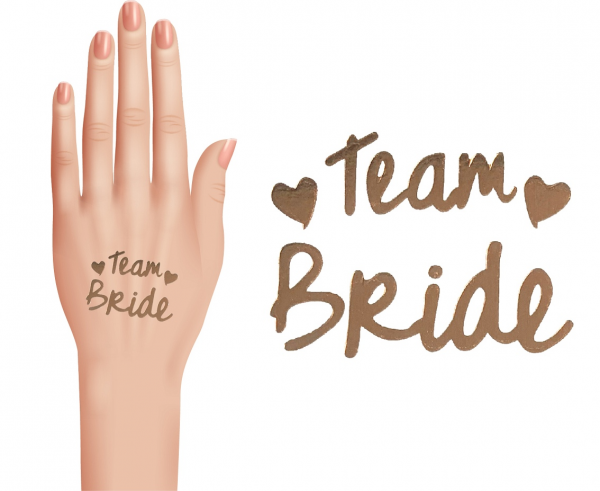 Zestaw tatuaży "Team Bride"