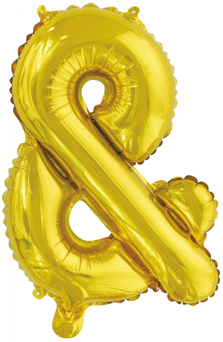 Balon foliowy złota litera Z / 40 cm