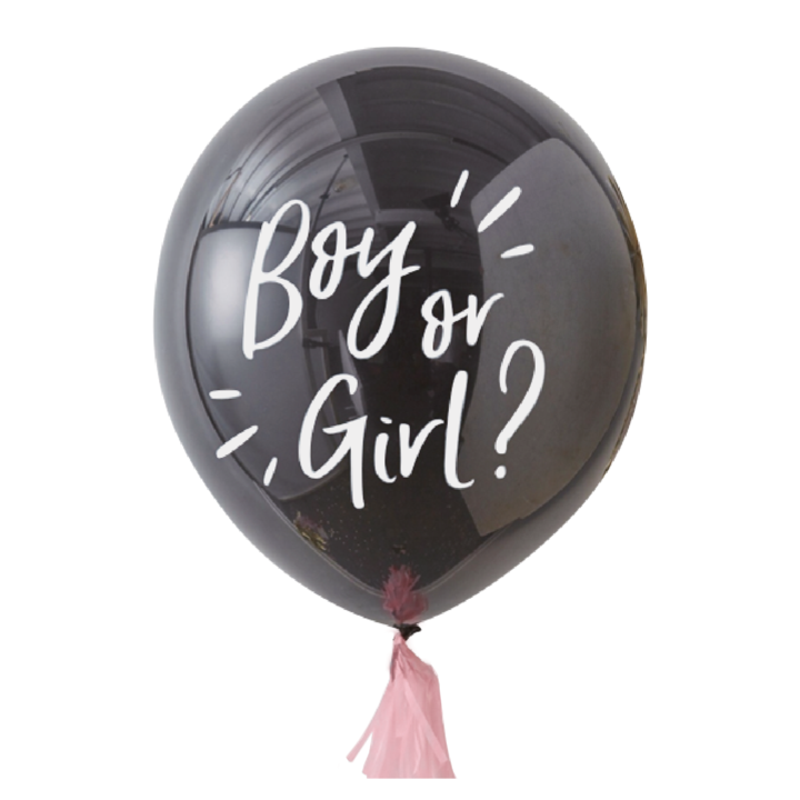 Balon 36" różowy "Boy or Girl"