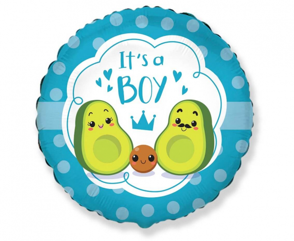 Balon foliowy "It is a Boy Avocado" (niezapakowany)