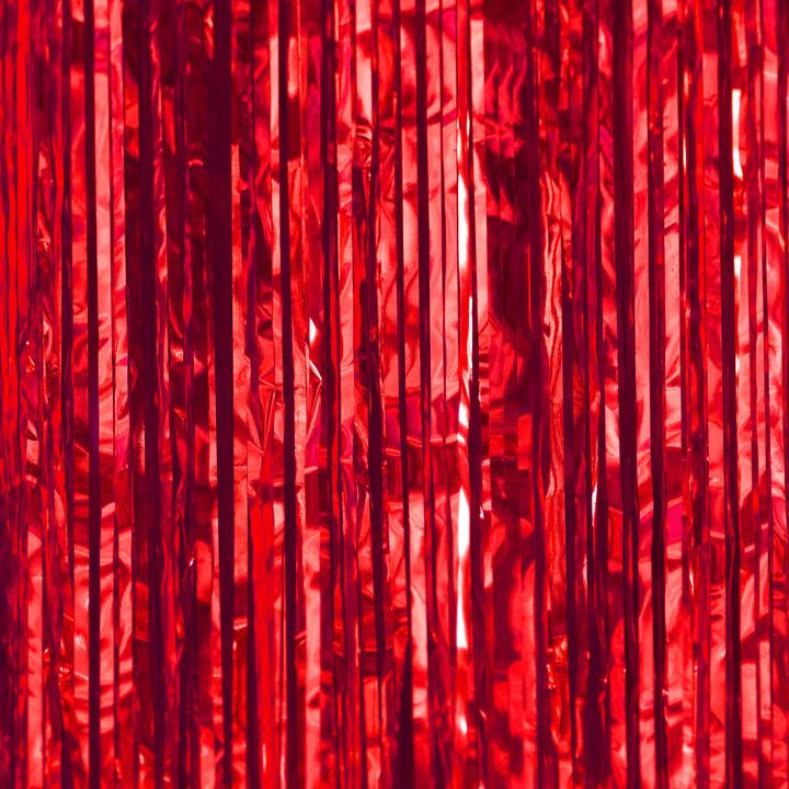 Kurtyna imprezowa czerwona / 100x250 cm