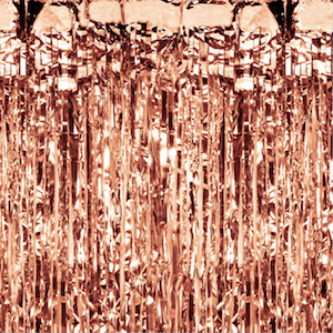 Kurtyna imprezowa różowe złoto / 100x250 cm