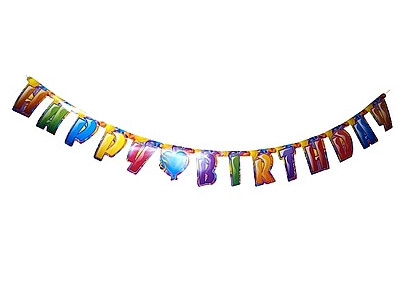 Baner "Happy Birthday" Baloniki