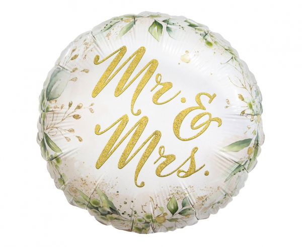 Balon foliowy "MR. & MRS."