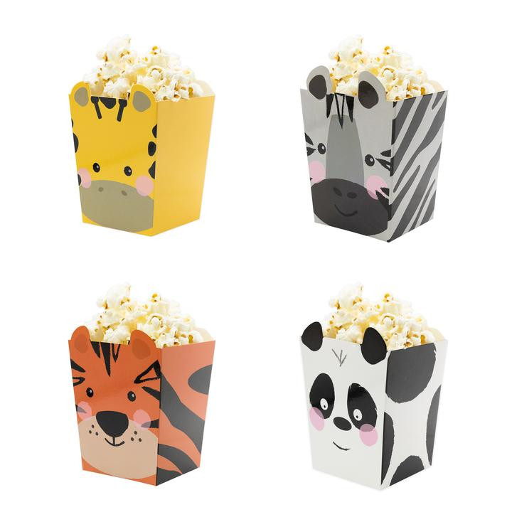 Mini pudełka na popcorn "Zwierzątka"