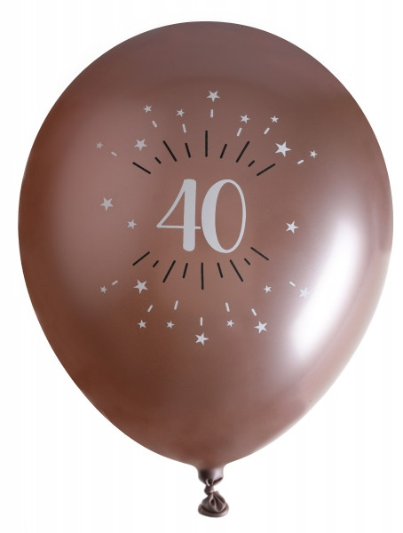 Balony różowe złoto 40 urodziny
