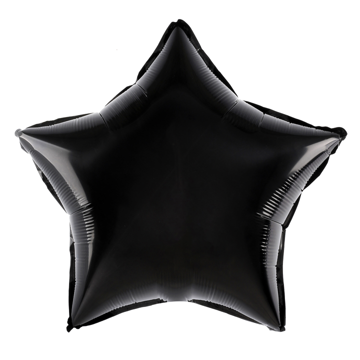 Balon foliowy 18" Gwiazda czarna / 45 cm