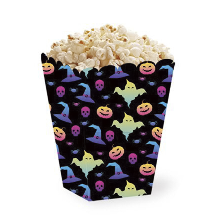 Pudełka na popcorn na Halloween Dynie