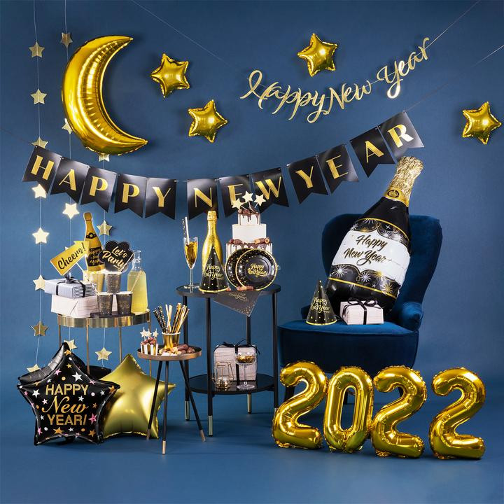 Balon gwiazda "Happy New Year" / 460524