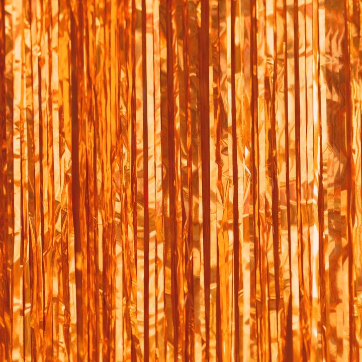 Kurtyna imprezowa pomarańczowa / 100x250 cm