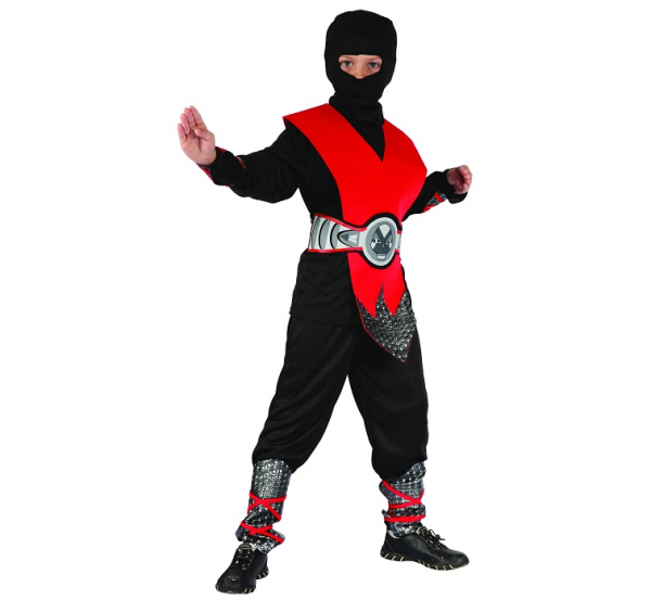 Zestaw "Czerwony Ninja" / rozm. 130-140 cm