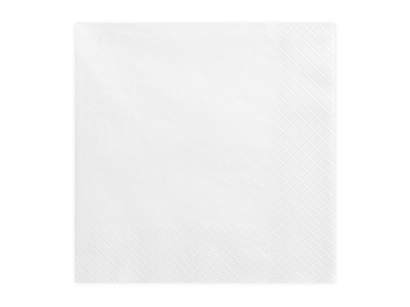 Serwetki bibułowe białe 33x33 cm / SP33-1-008