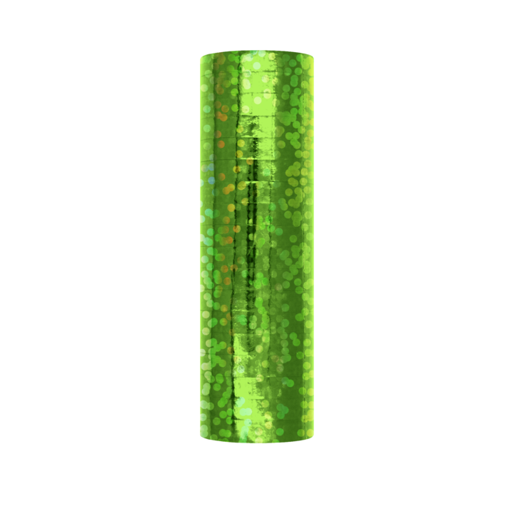 Serpentyna holograficzna zielona