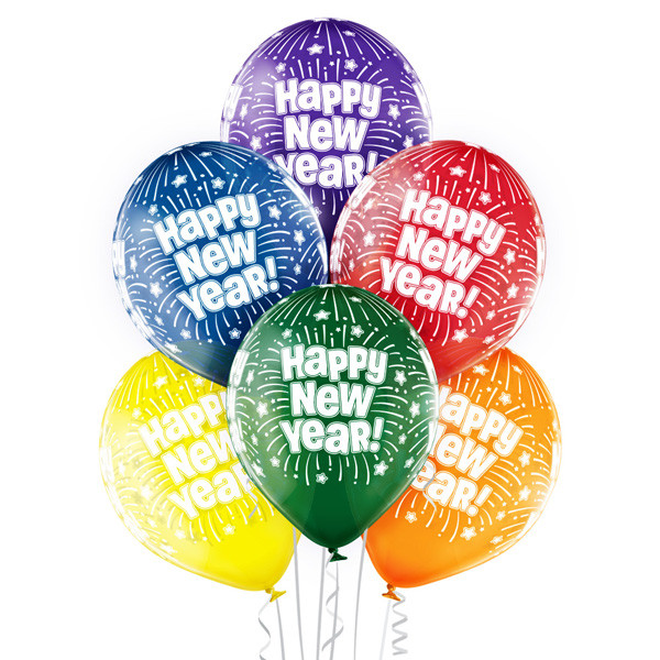 Balony lateksowe "Happy New Year"
