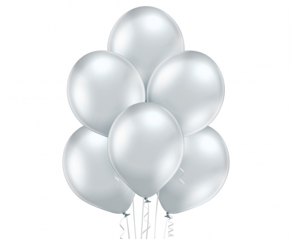 Balony lateksowe D5 Glossy Silver