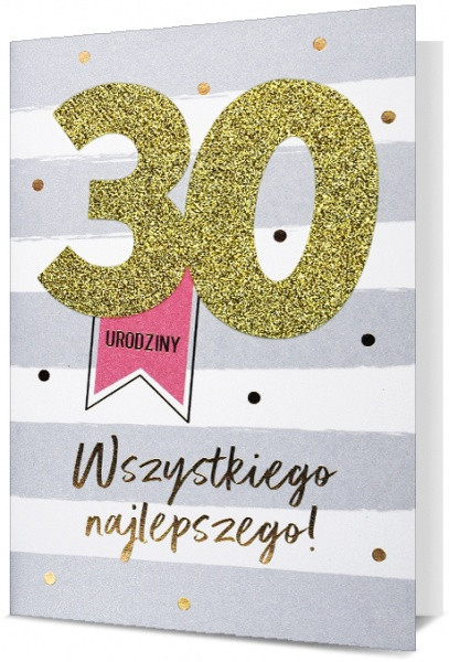 Kartka "Wszystkiego najlepszego 30 urodziny"
