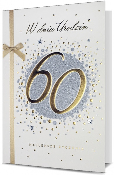 Kartka z życzeniami na 60 urodziny