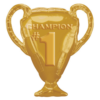 Balon foliowy Puchar "Champion #1" / 63x71 cm