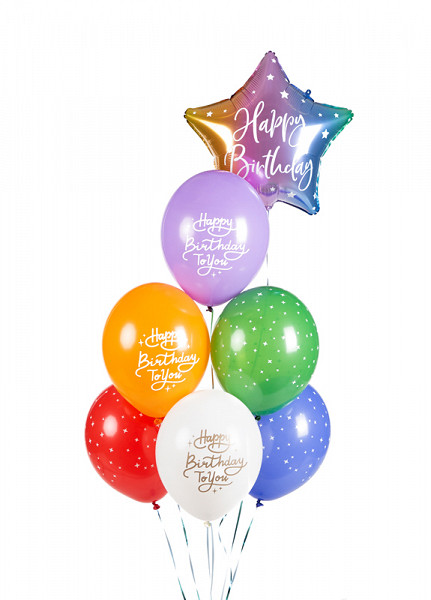 Zestaw balonów lateksowych "Happy Birthday To You"