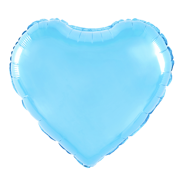 Balon foliowy 18" Serce niebieskie / 45 cm