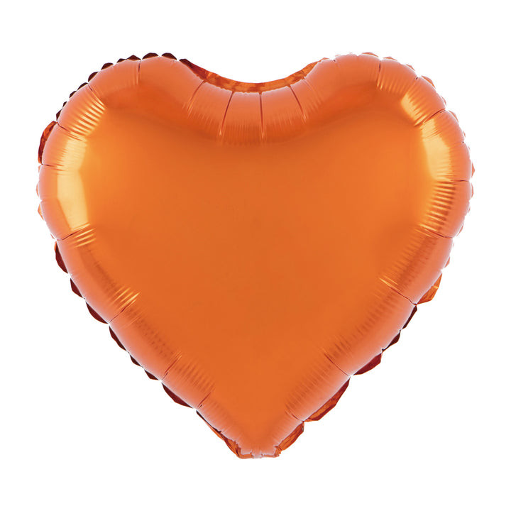 Balon foliowy Serce matowe pomarańczowe 18"