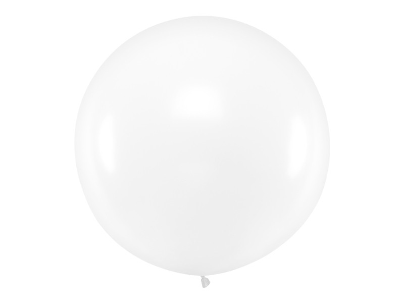 Balon lateksowy OLBO - transparentny / średnica 1 m